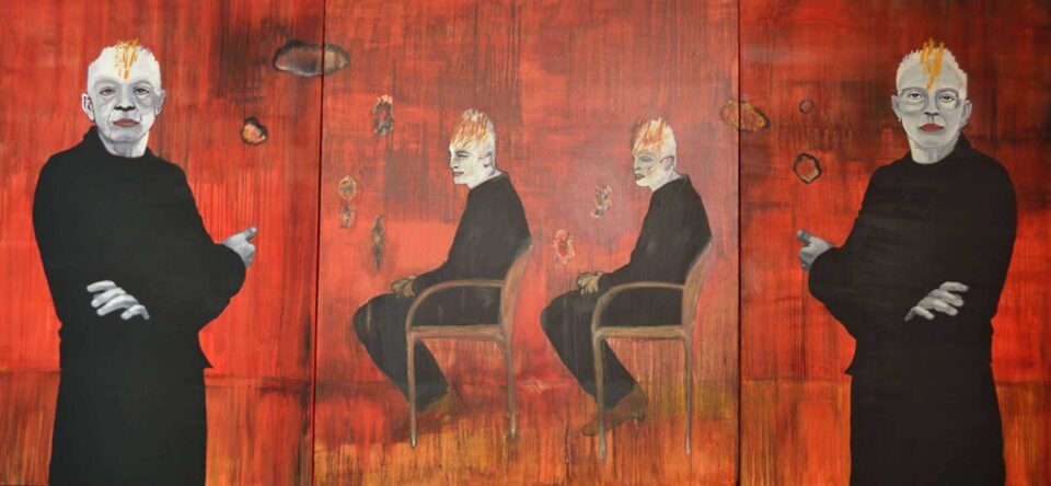 Du rouge et des hommes, 195x422 cm, 2011