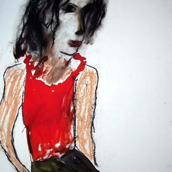 Encre et pastel sur papier, 50x65 cm 1