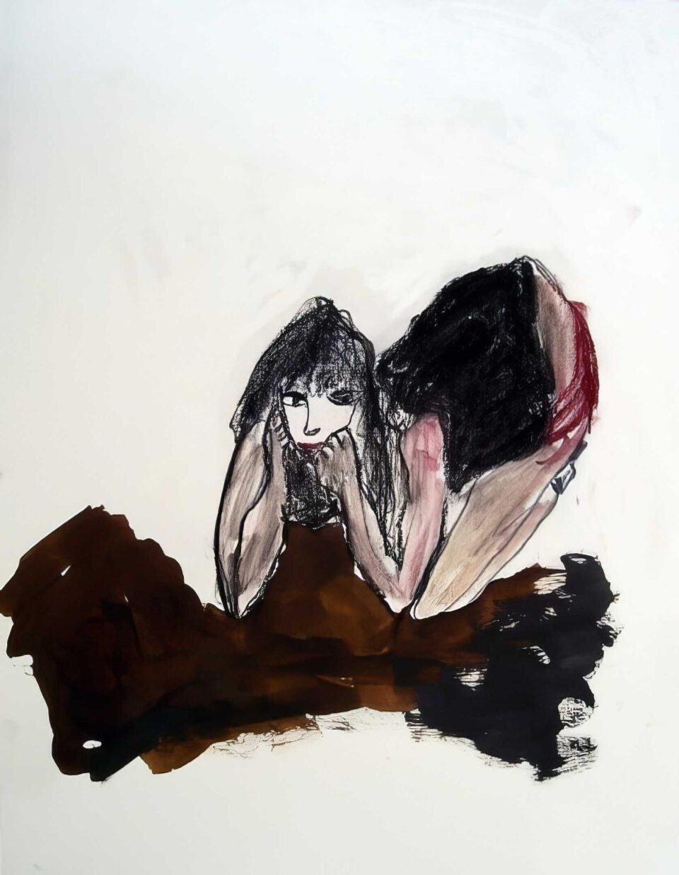 Encre et pastel sur papier, 50x65 cm, 2008