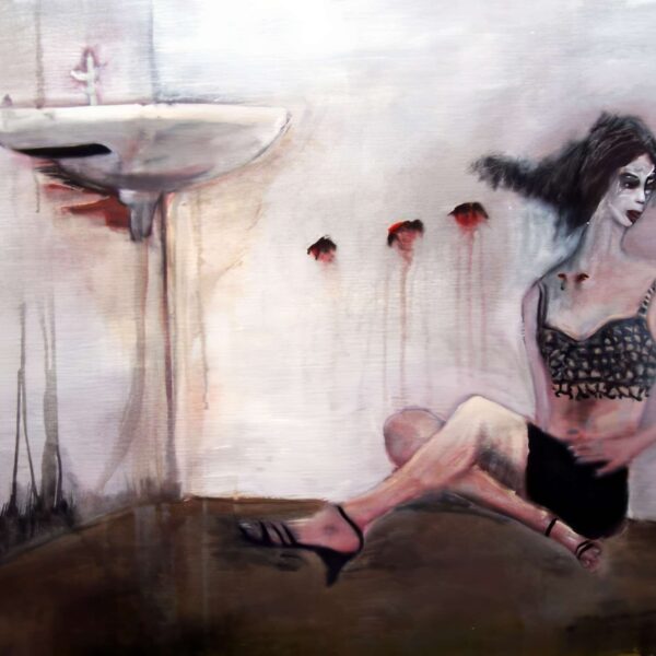 Femme au lavabo, 92x73 cm, 2007