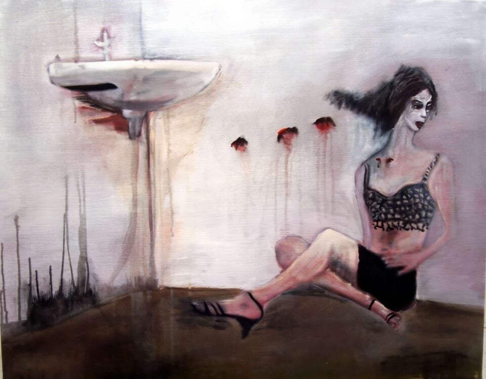 Femme au lavabo, 92x73 cm, 2007