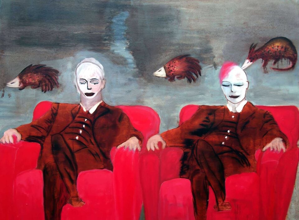 L'astre et le miroir mouvant, 89x116 cm, 2010