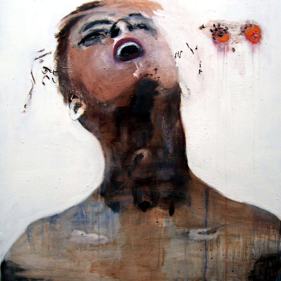 Le cri, 100x100 cm, 2007