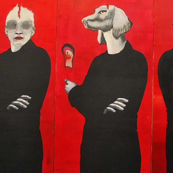 Les chiens, 195x522 cm, 2012