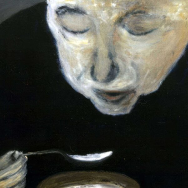 L'homme à la soupe, 100x100 cm, 2007