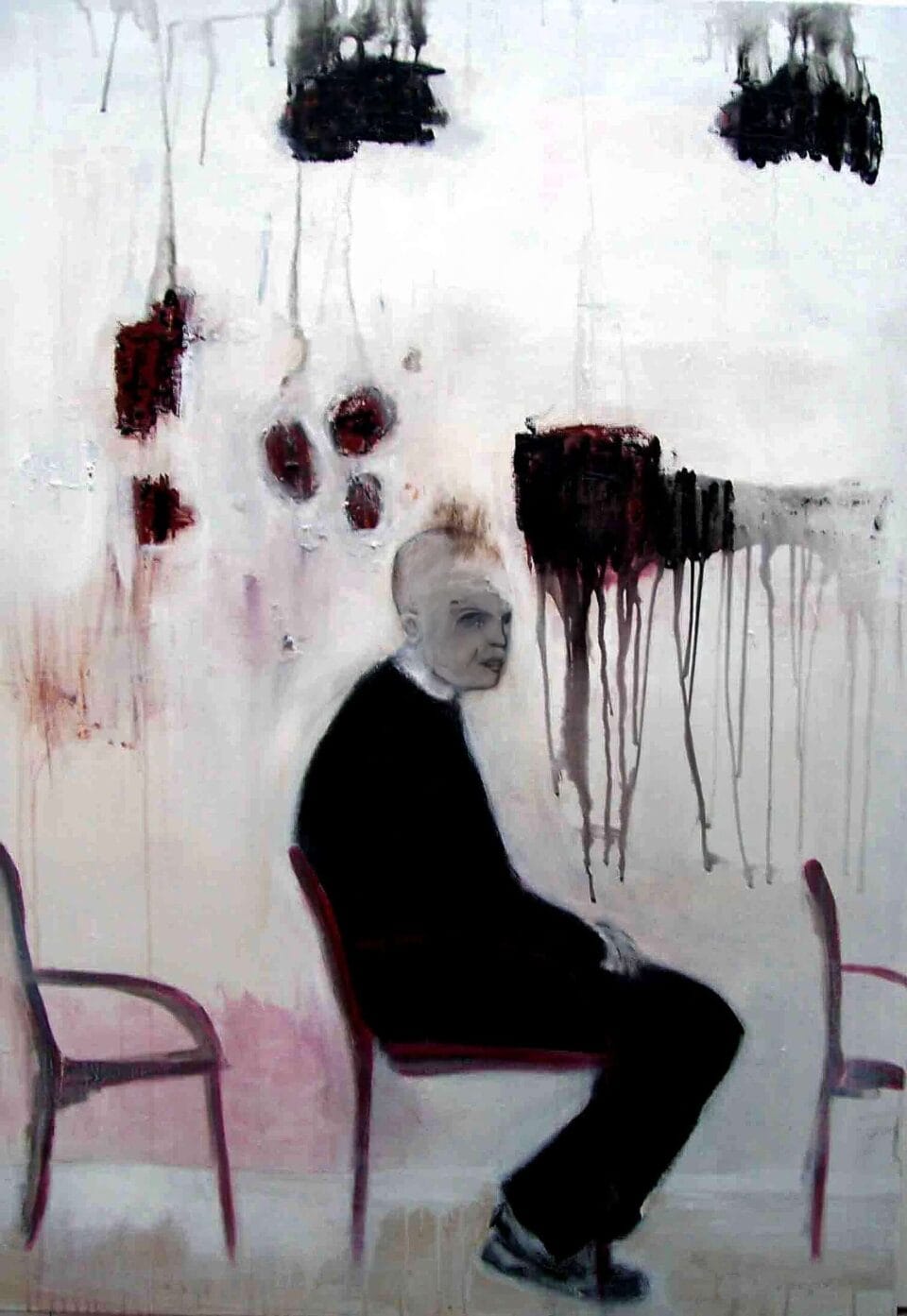 L'homme assis, 101x89 cm, 2005