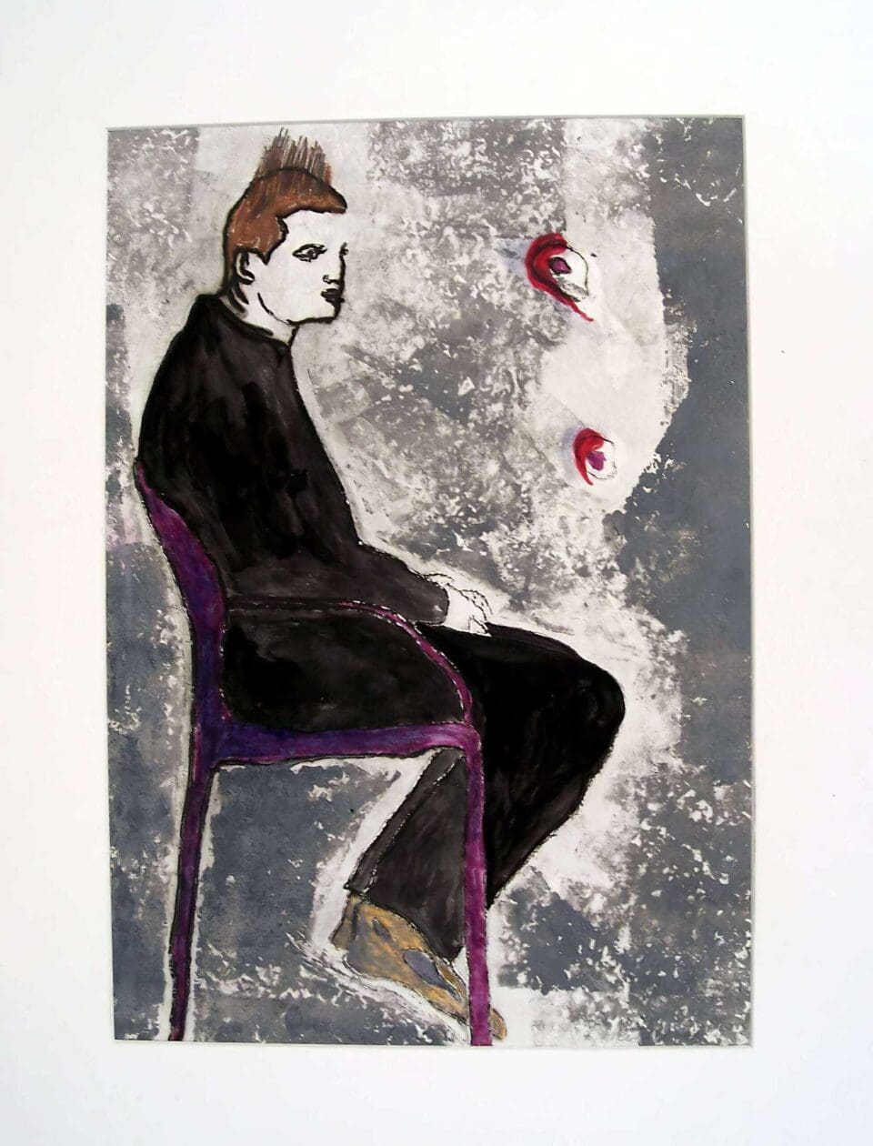 L’homme assis, 50×65 cm 2