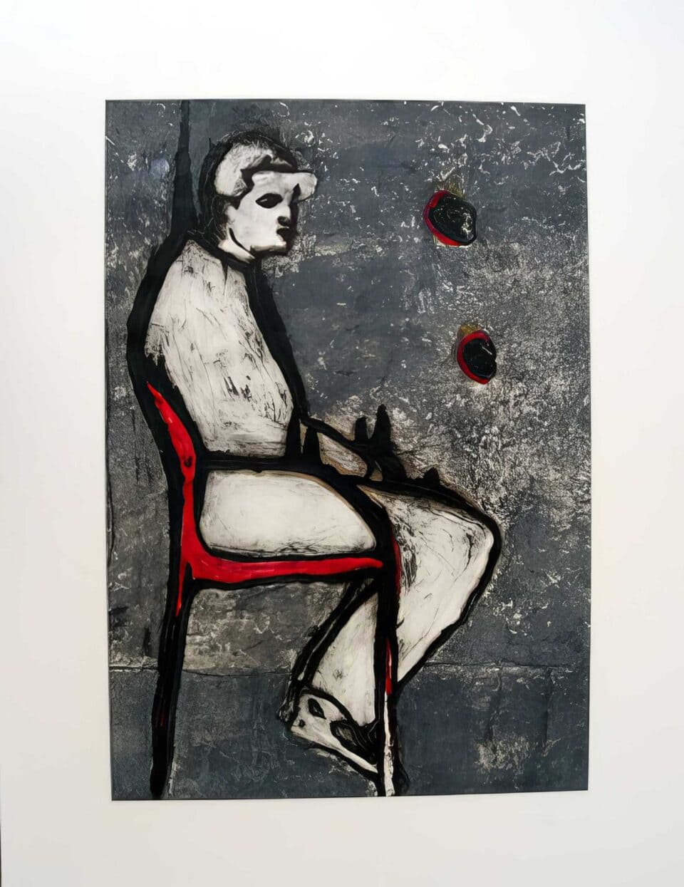 L’homme assis, 50×65 cm