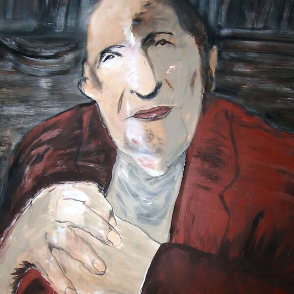 L'homme la bibliothèque, 116x89 cm, 2004