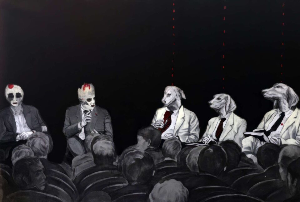 Parodie de dialogue, 195x130 cm, 2015