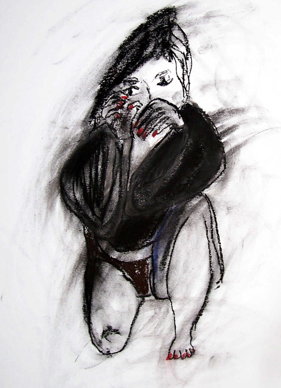 Pastel et encre sur papier, 50x65 cm, 2008