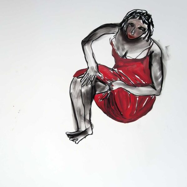 Technique mixte sur papier, 60x80 cm