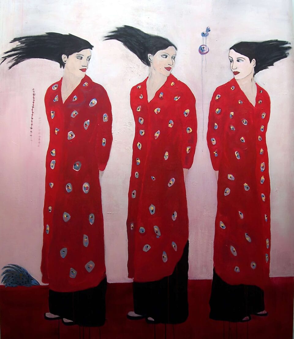 Trois femmes en mai, 162x185 cm, 2009