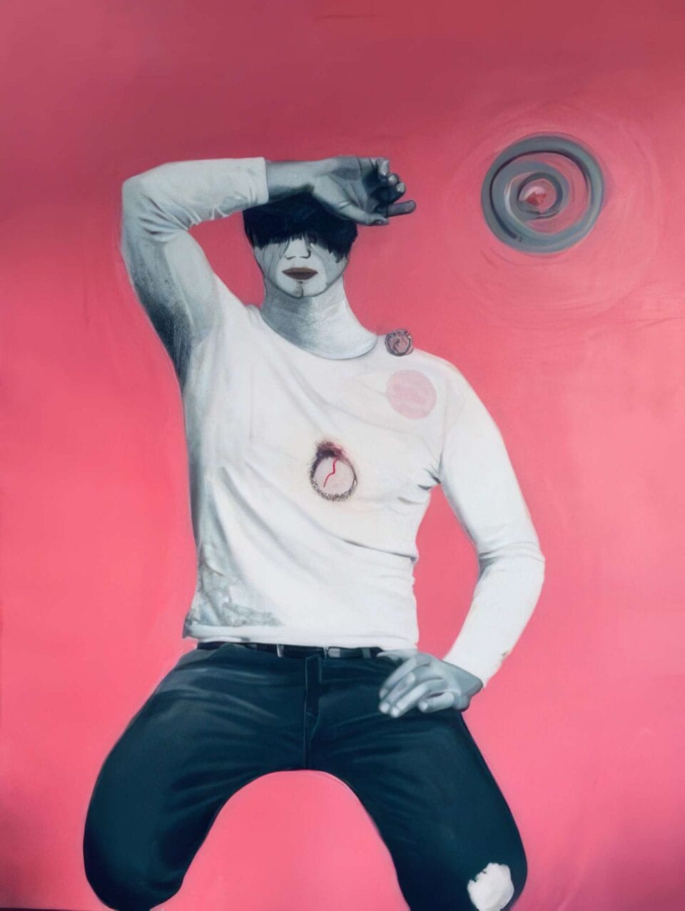 Un homme, 130x97 cm, 2018