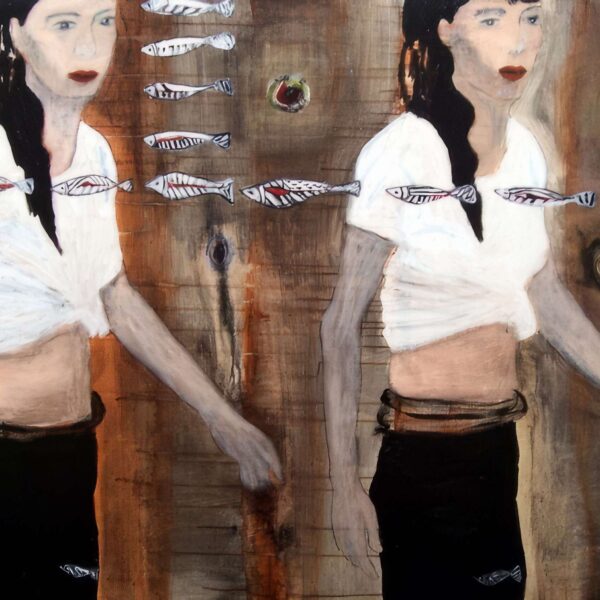 femmes aux poissons, 130x97 cm, 2006