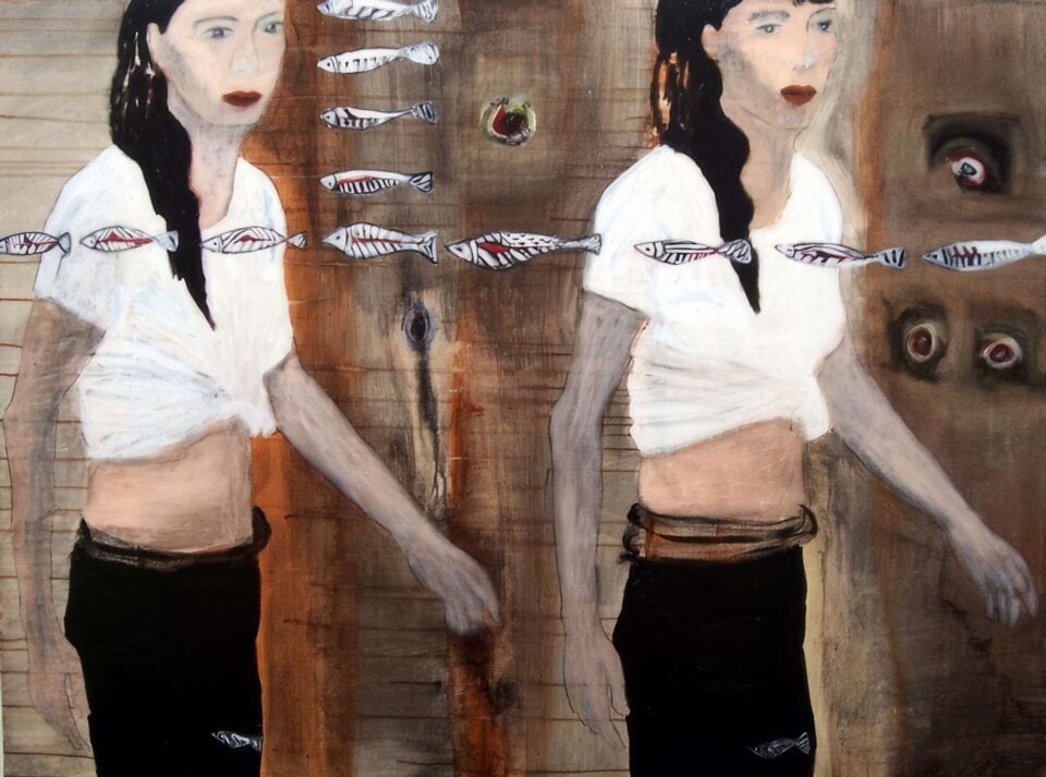 femmes aux poissons, 130x97 cm, 2006