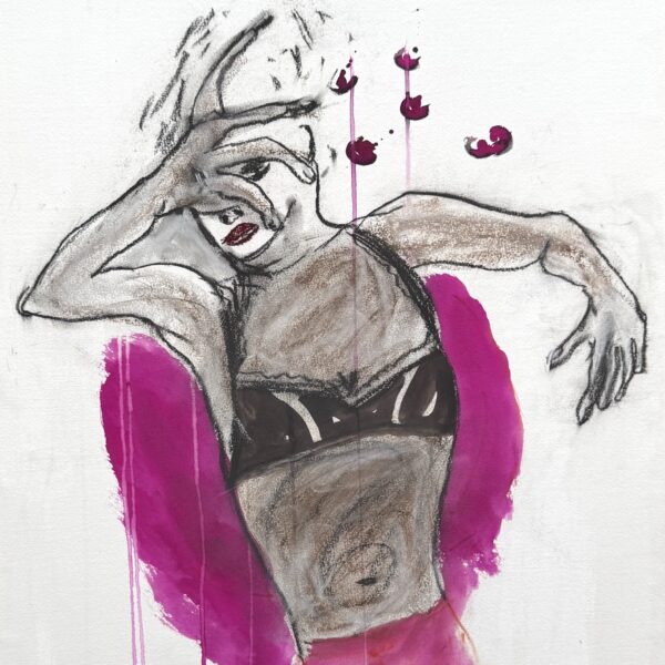 Dessin marouflé sur toile 50 X65_1231